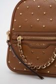 Шкіряний рюкзак MICHAEL Michael Kors жіночий колір коричневий малий з аплікацією