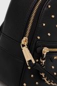 Шкіряний рюкзак MICHAEL Michael Kors жіночий колір чорний малий з аплікацією