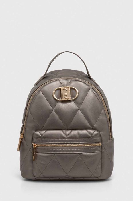 Рюкзак Liu Jo жіночий колір срібний малий однотонний