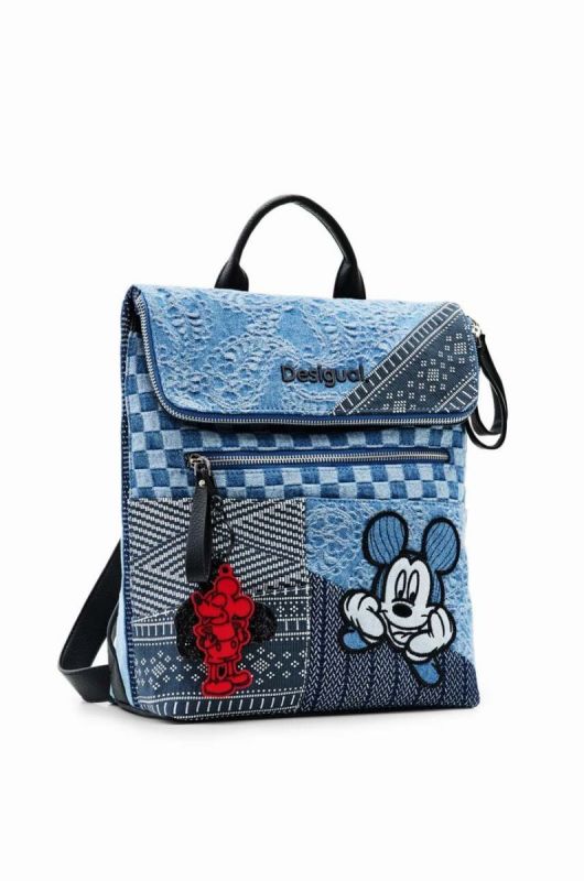 Рюкзак Desigual x Disney жіночий великий візерунок колір блакитний фото 2