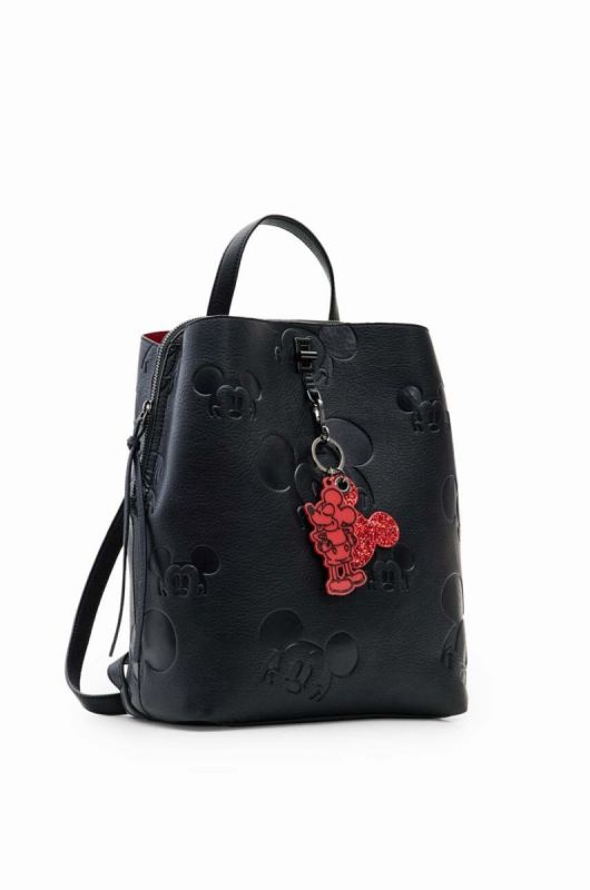 Рюкзак Desigual x Disney жіночий колір чорний великий з аплікацією фото 2