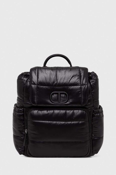 Рюкзак Twinset жіночий колір чорний великий однотонний (3578200)