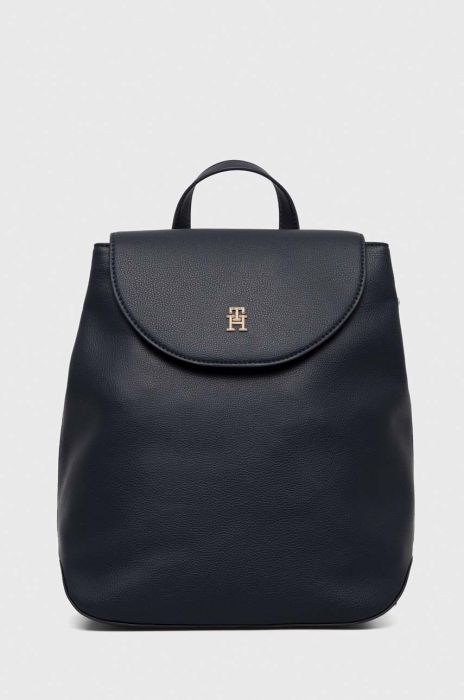 Рюкзак Tommy Hilfiger жіночий колір синій великий однотонний Рюкзак Tommy Hilfiger жіночий колір синій великий однотонний