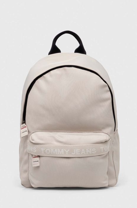 Рюкзак Tommy Jeans жіночий колір бежевий великий однотонний