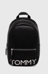 Рюкзак Tommy Jeans жіночий колір чорний малий з аплікацією Рюкзак Tommy Jeans жіночий колір чорний малий з аплікацією