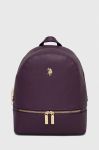 Рюкзак U.S. Polo Assn. жіночий колір фіолетовий малий однотонний Рюкзак U.S. Polo Assn. жіночий колір фіолетовий малий однотонний
