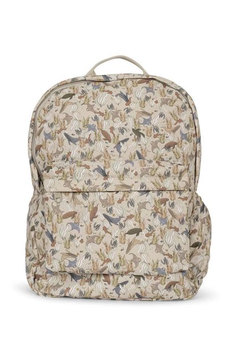 Дитячий рюкзак Konges Sl?jd колір бежевий малий візерунок (3533941)