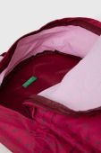 Дитячий рюкзак United Colors of Benetton колір рожевий великий візерунок