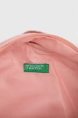 Дитячий рюкзак United Colors of Benetton колір рожевий малий з принтом