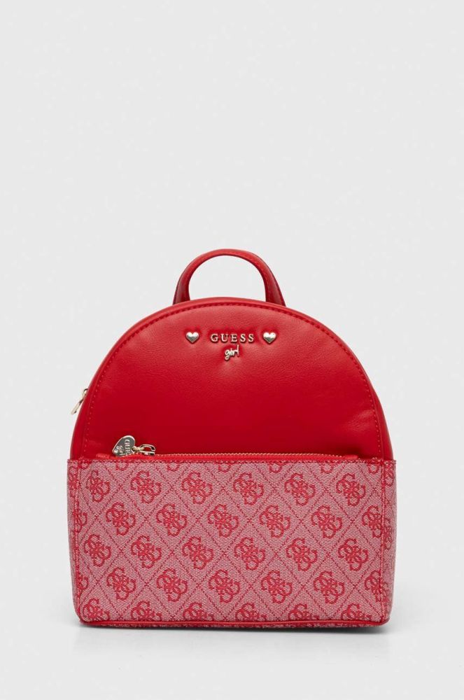 Дитячий рюкзак Guess колір червоний малий візерунок