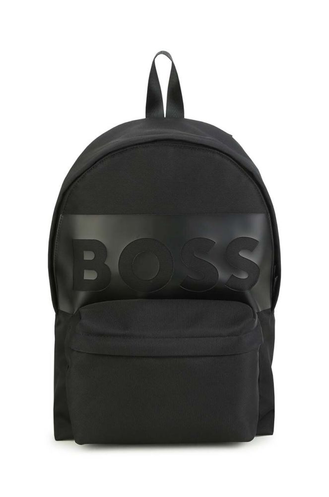 Дитячий рюкзак BOSS колір чорний великий з принтом (3416061)