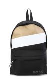 Дитячий рюкзак BOSS колір чорний великий з принтом (3416065)
