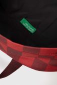 Дитячий рюкзак United Colors of Benetton колір червоний великий візерунок