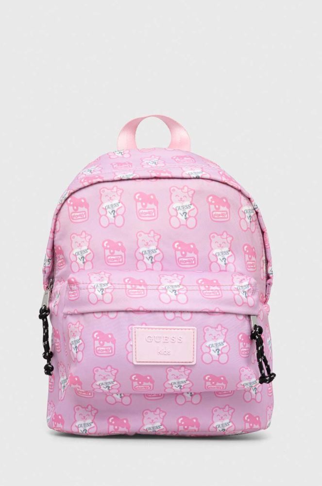 Дитячий рюкзак Guess колір рожевий малий візерунок (3591522)