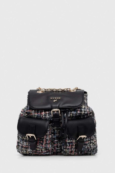 Дитячий рюкзак Guess колір чорний малий візерунок (3591523)