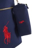 Дитячий рюкзак Polo Ralph Lauren колір синій малий однотонний