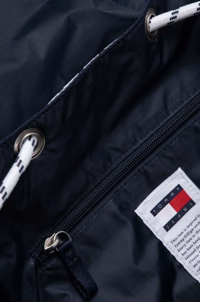 Рюкзак Tommy Jeans чоловічий колір синій великий з аплікацією фото 5