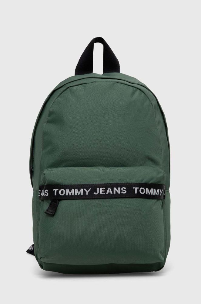 Рюкзак Tommy Jeans чоловічий колір зелений великий з принтом (3253714)