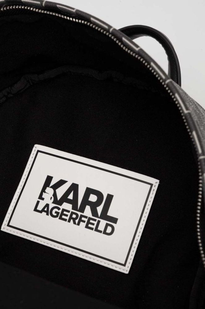 Рюкзак Karl Lagerfeld чоловічий колір чорний великий візерунок (3348694) фото 5