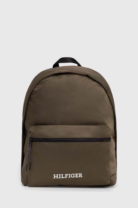 Рюкзак Tommy Hilfiger чоловічий колір зелений великий з принтом (3546998)