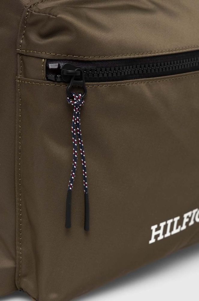 Рюкзак Tommy Hilfiger чоловічий колір зелений великий з принтом (3546998) фото 3