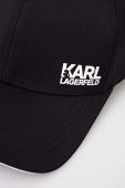 Кепка Karl Lagerfeld колір чорний з аплікацією (3633232)