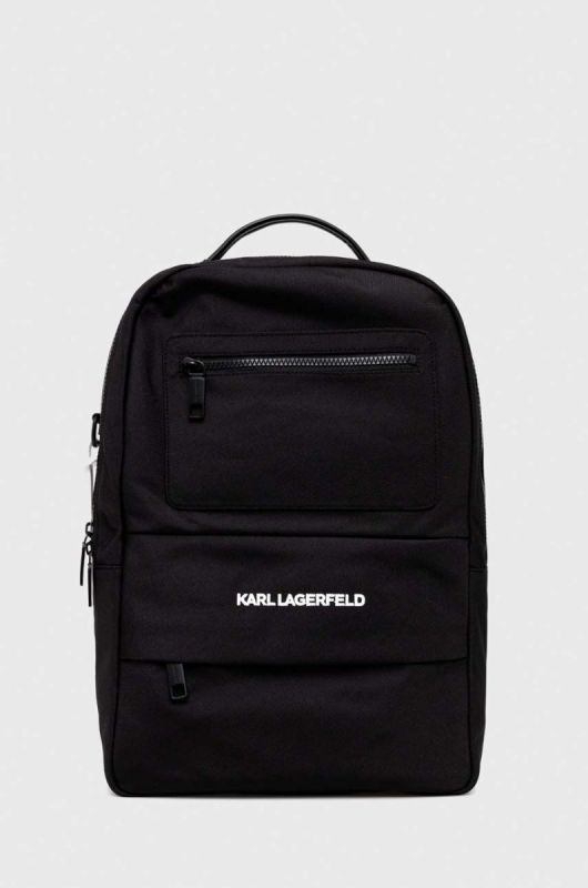 Рюкзак Karl Lagerfeld чоловічий колір чорний великий однотонний (3486406)