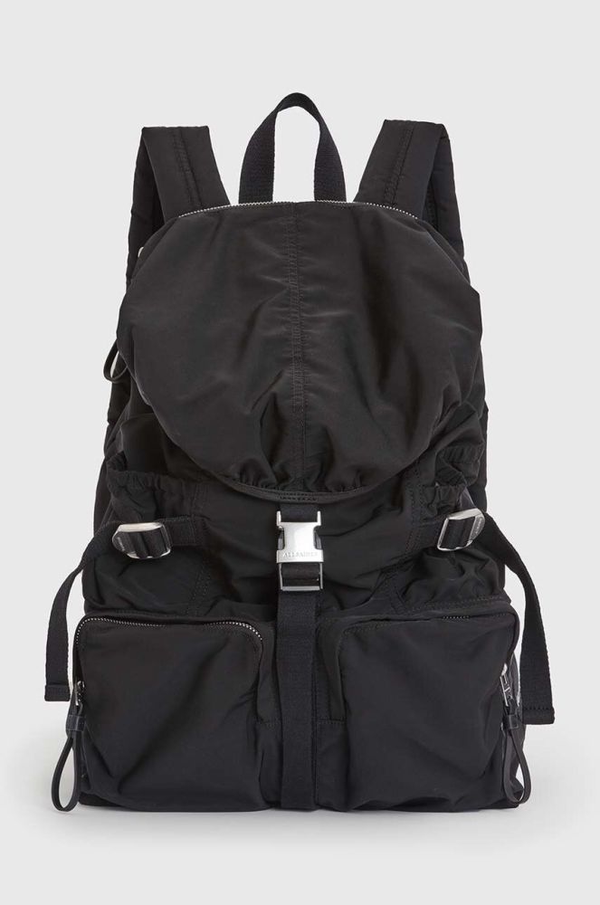 Рюкзак AllSaints REN HIKING BACKPACK чоловічий колір чорний великий однотонний