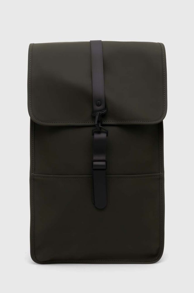 Рюкзак Rains 13000 Backpacks колір зелений великий однотонний (3562701)