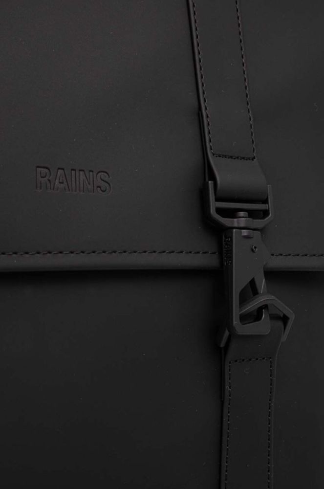 Рюкзак Rains 13310 Backpacks колір чорний великий однотонний фото 4