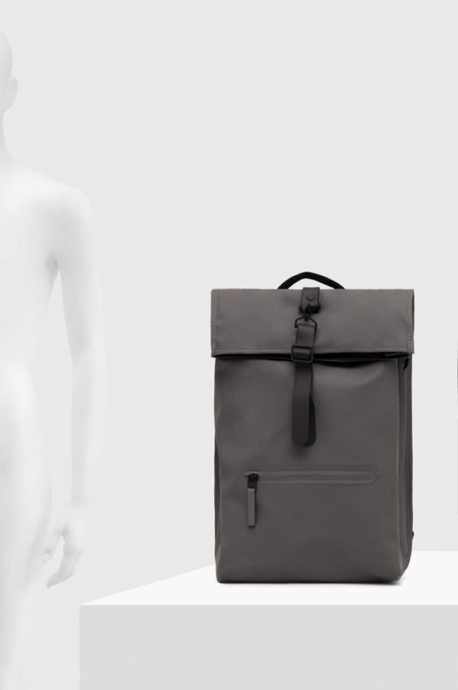 Рюкзак Rains 13320 Backpacks колір сірий великий фото 6