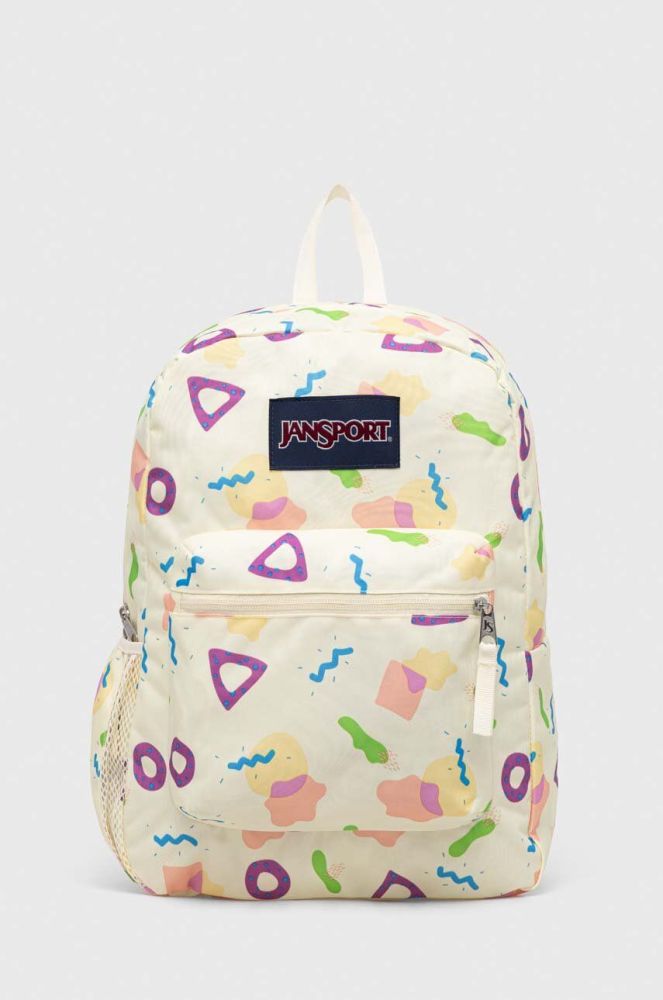 Рюкзак Jansport колір бежевий великий візерунок