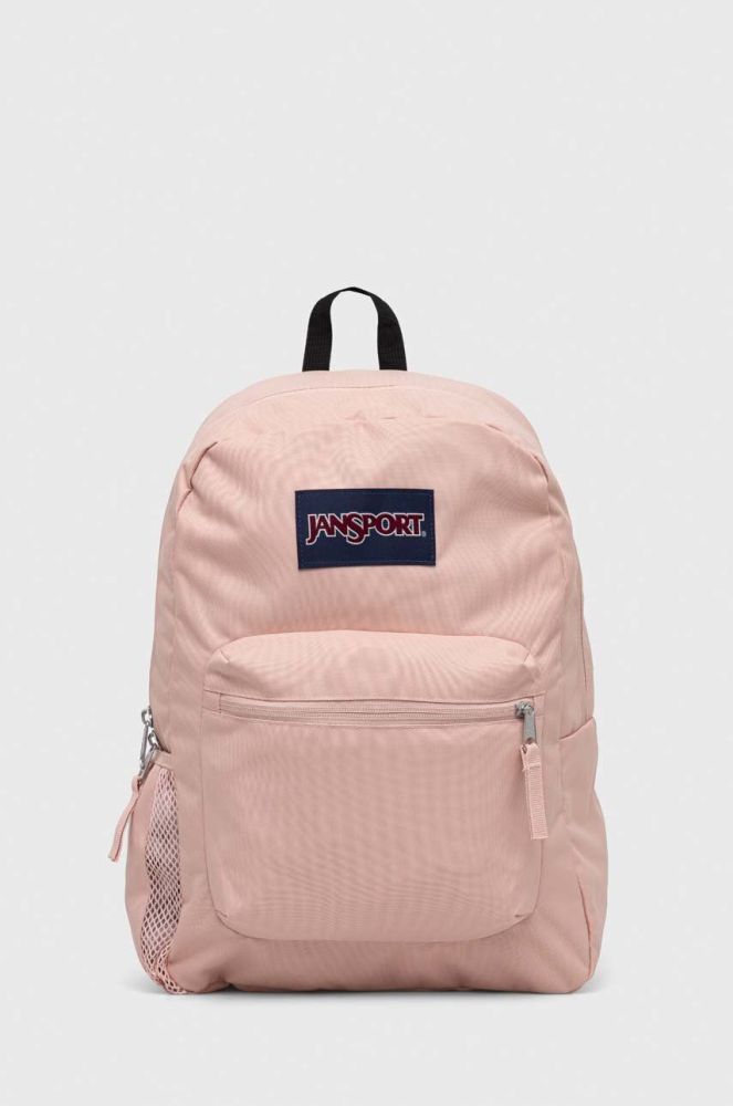 Рюкзак Jansport колір рожевий великий однотонний