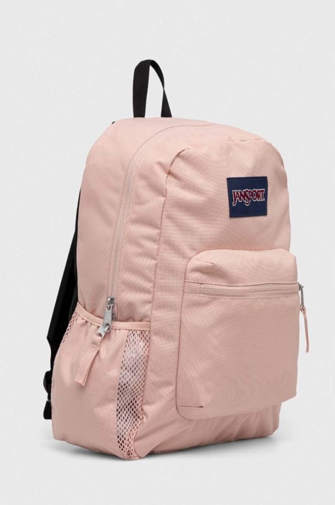 Рюкзак Jansport колір рожевий великий однотонний фото 2