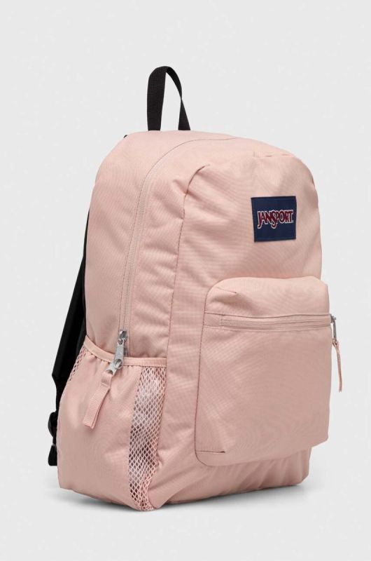 Рюкзак Jansport колір рожевий великий однотонний фото 2