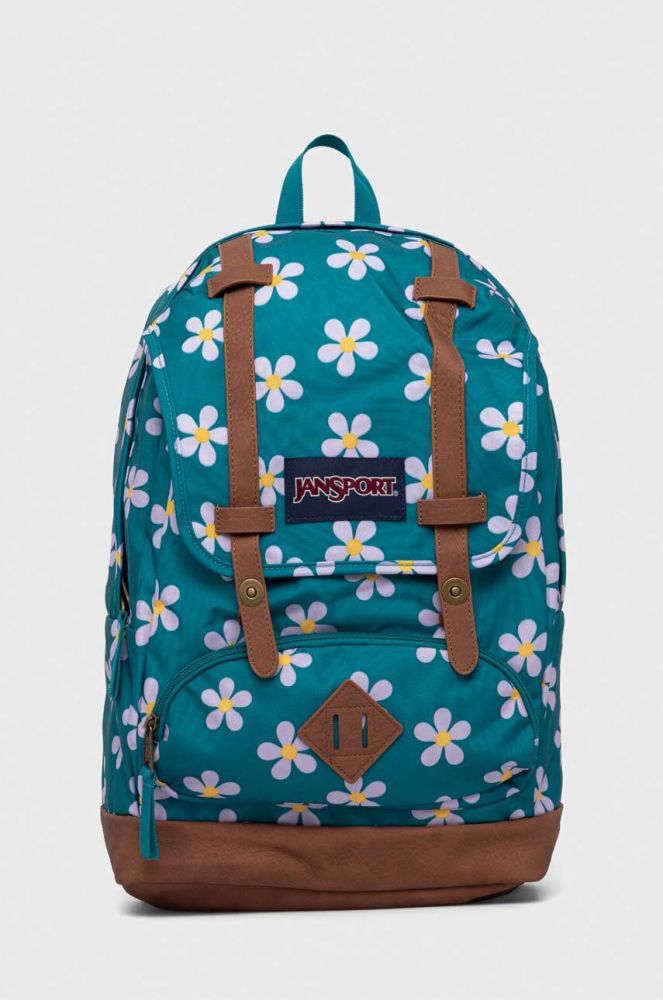 Рюкзак Jansport колір зелений великий візерунок (3404190)