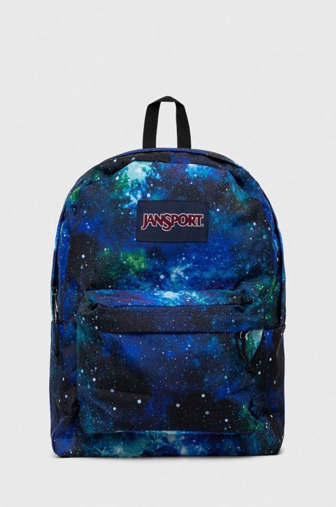 Рюкзак Jansport великий візерунок колір блакитний (3404191)