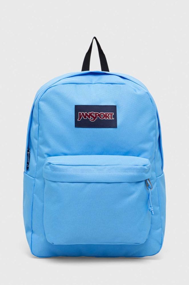 Рюкзак Jansport великий однотонний колір блакитний (3409704)