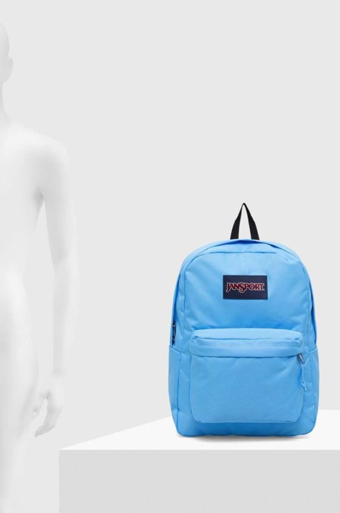 Рюкзак Jansport великий однотонний колір блакитний (3409704) фото 6