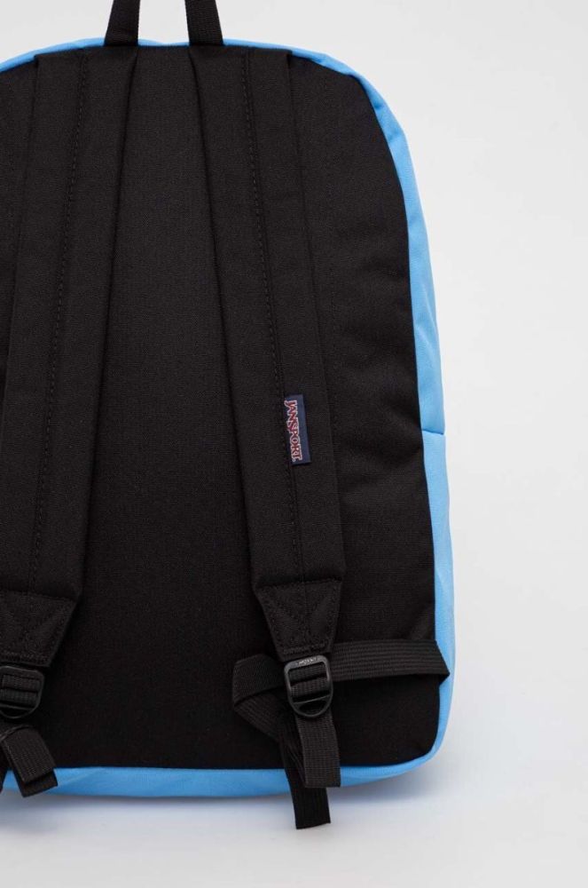 Рюкзак Jansport великий однотонний колір блакитний (3409704) фото 3