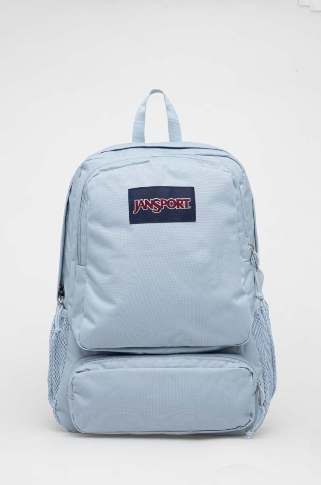 Рюкзак Jansport великий однотонний колір блакитний (3409705)