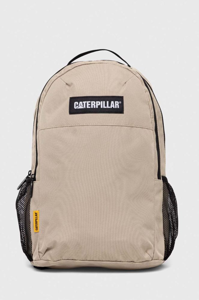 Рюкзак Caterpillar V-POWER колір бежевий великий з аплікацією