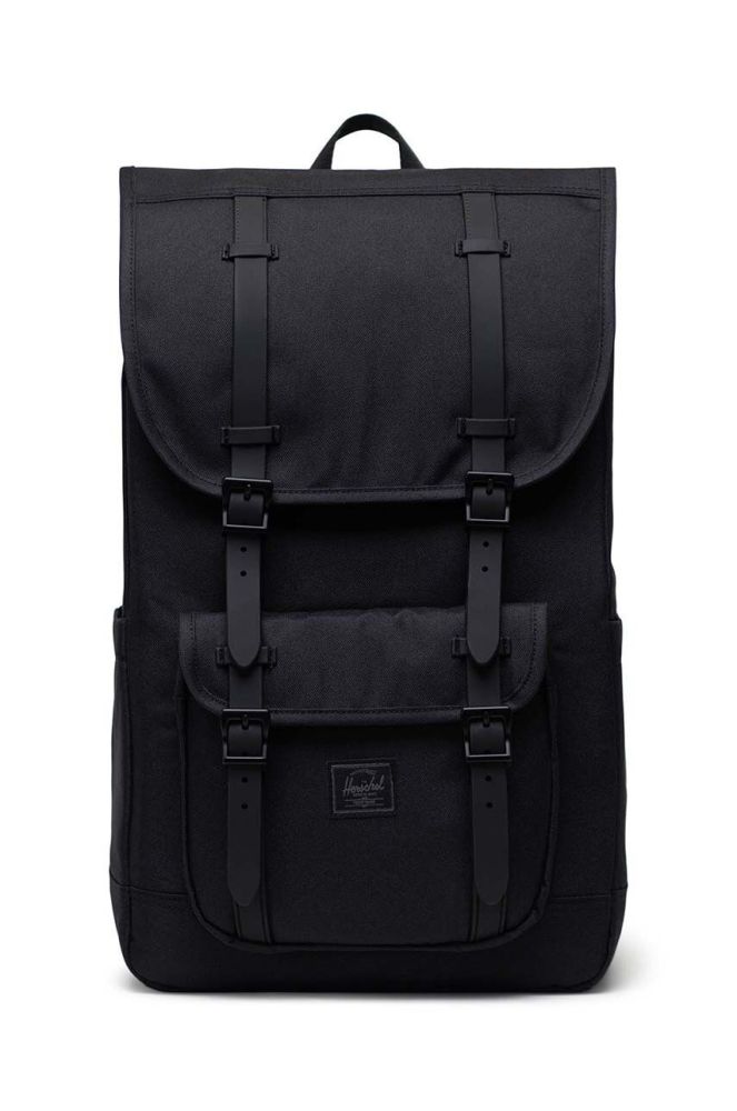 Рюкзак Herschel 11390-05881-OS Little America Backpack колір чорний великий однотонний