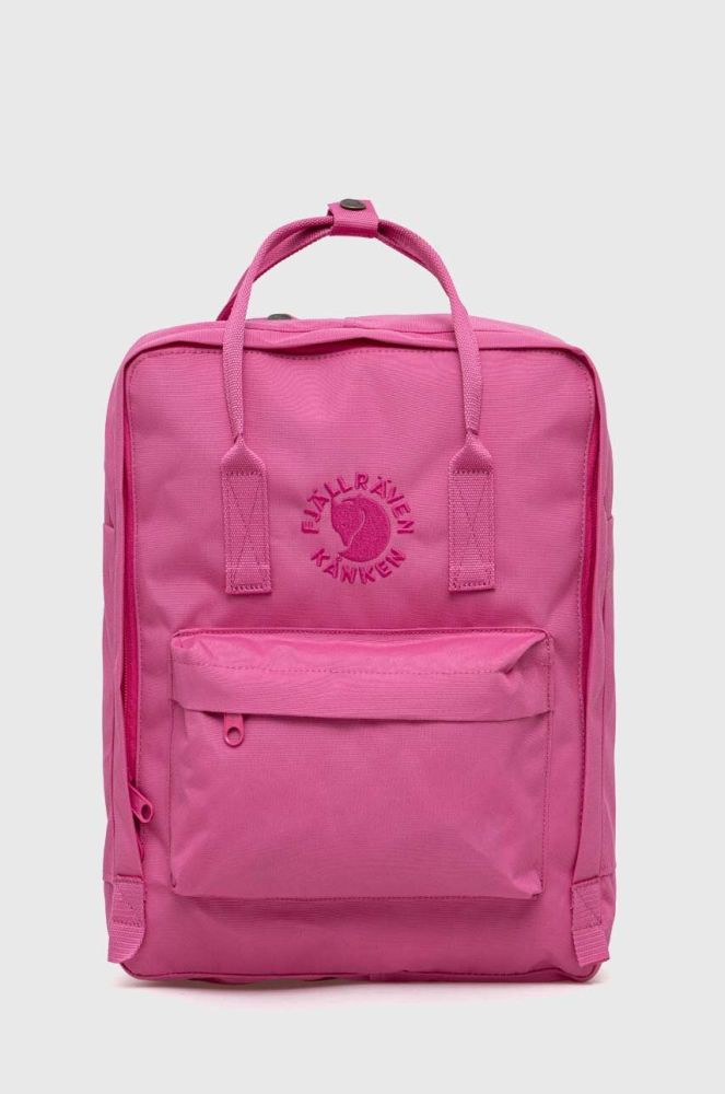 Рюкзак Fjallraven Re-Kanken колір рожевий великий однотонний