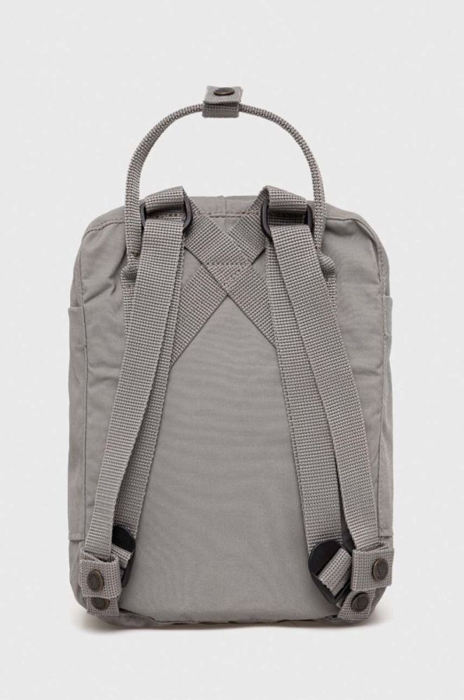 Рюкзак Fjallraven колір сірий малий з аплікацією фото 3