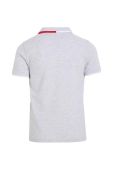 Дитяче бавовняне поло Tommy Hilfiger колір сірий однотонний (3529061)