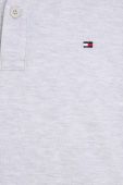 Дитяче бавовняне поло Tommy Hilfiger колір сірий однотонний (3529061)