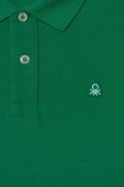 Дитячий бавовняний лонгслів United Colors of Benetton колір зелений однотонний (3463051) Дитячий бавовняний лонгслів United Colors of Benetton колір зелений однотонний (3463051)