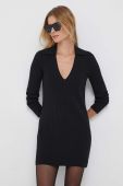 Сукня Sisley колір чорний mini облягаюча (3438315)