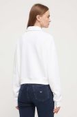 Бавовняна кофта Tommy Jeans жіноча колір білий з аплікацією (3538284)